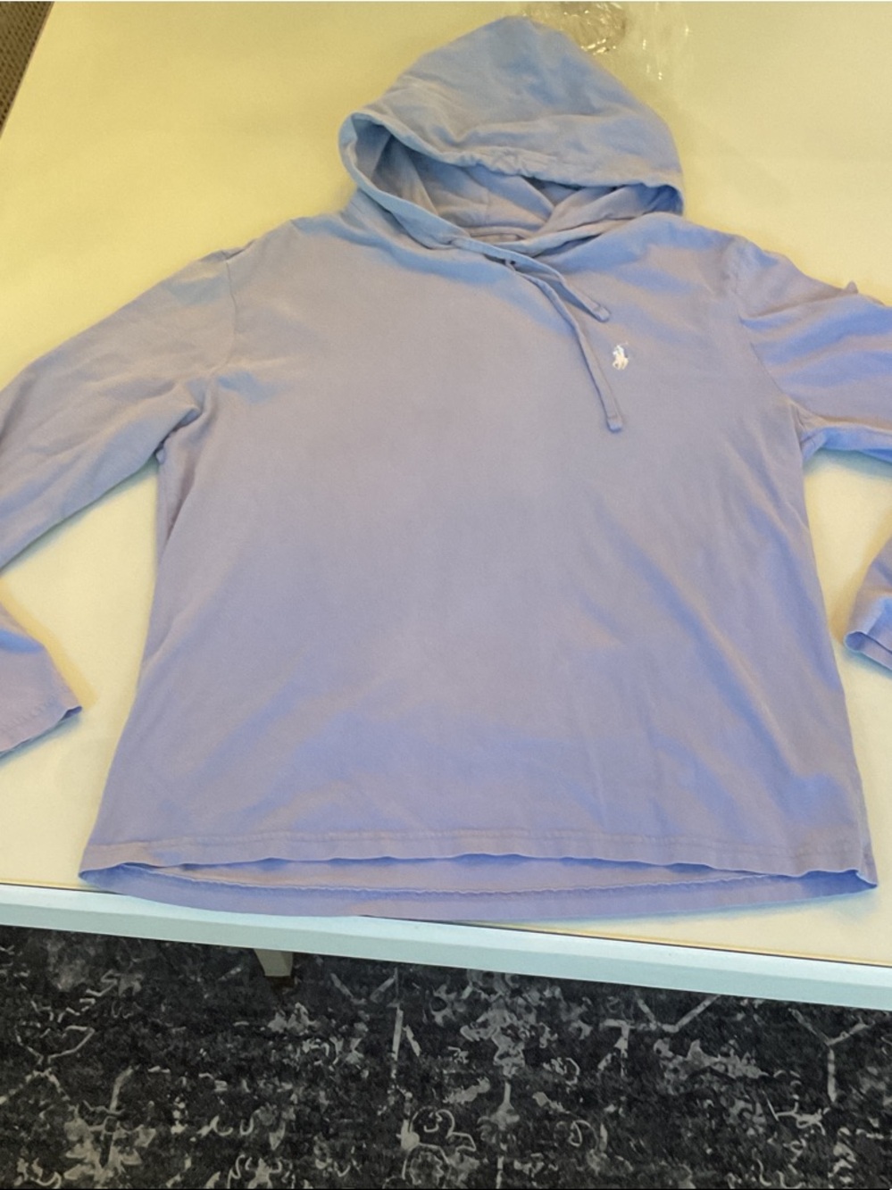 Polo Ralph Lauren light blue Hooded Long Sleeve Top